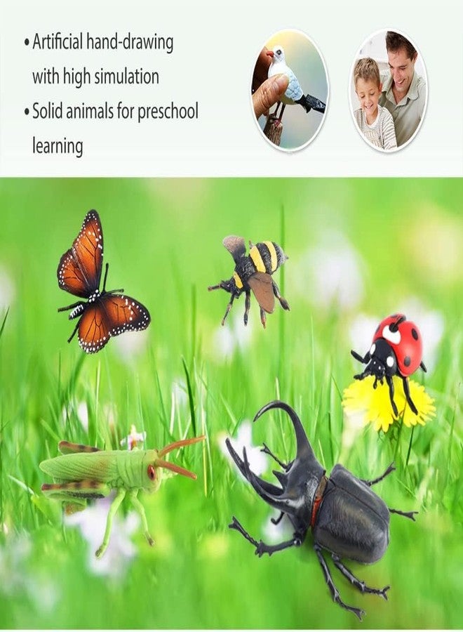 SUPER TOY 6 Insect Animal Action Figure Bug Toys Educational Play Set for Kids Birthday Gift (Assorted Insects) - Image 5